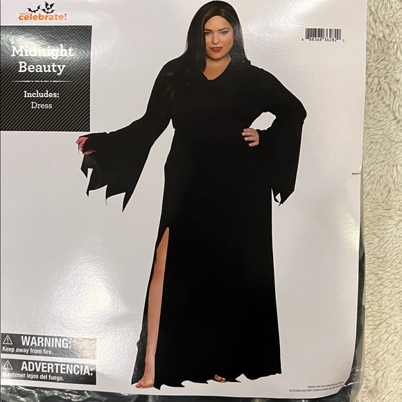 Celebrate It Other - Midnight Beauty Morticia Addams Dress 3X ( 24/26)